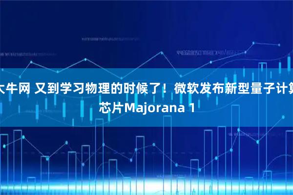 大牛网 又到学习物理的时候了！微软发布新型量子计算芯片Majorana 1