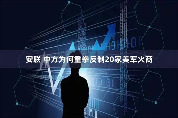 安联 中方为何重拳反制20家美军火商